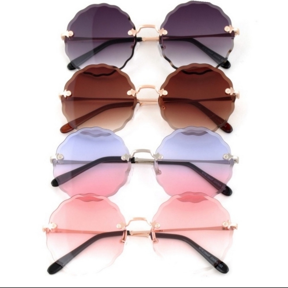 🔥Ombre Light Brown Frame less Sunglasses
